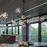 Lindsey北欧后现代简约树枝玻璃泡泡吊灯创意个性异形客厅餐厅灯