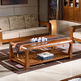 实木茶几简约现代客厅方形创意小户型宜家多功能储物中式功夫茶桌