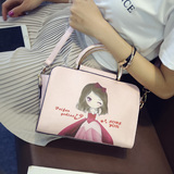 猫猫包袋2016夏新款韩版翅膀包单肩包个性印花女包斜挎手提包小包