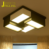现代简约客厅吸顶正方形卧室灯方块盒子组合餐厅黑白创意led灯具