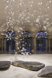 国外酒店大堂艺术造型创意枫叶水晶玻璃琉璃艺术大型可定制吊灯