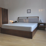 橡木床 全实木高箱抽屉双人床1.8米 储物床北欧简约小户卧室家具