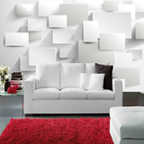 现代简约3D空间立体客厅电视背景墙纸壁纸 大型壁画无缝环保墙布