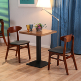 厂家直销实木椅子水曲柳椅子餐桌椅休闲椅咖啡厅椅北欧创意布艺椅