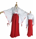 犬夜叉COS 桔梗Cosplay 桔梗和服日本和服 巫女服动漫服装