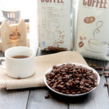 莱客咖啡新鲜巴西特浓咖啡豆进口生豆烘焙454g可现磨纯黑咖啡粉