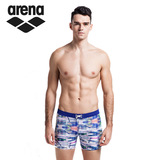 Arena阿瑞娜2016新款时尚运动男式平角训练游泳裤ARN-LSS6381M