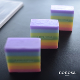 日本单 2016新款 纯天然七色彩虹肥皂洁面皂手工精油皂W150