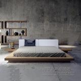 钢琴烤漆床实木榻榻米床韩式日式床简约现代双人床1.8米板式床