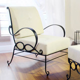 欧式休闲铁艺沙发 户外庭院阳台客厅咖啡馆布艺沙发椅套件特卖