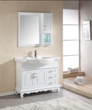 现代简约浴室柜组合一体陶瓷洗脸盆洗手台面盆柜卫生间橡木落地柜