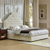 床双人床实木床储物床软包美式乡村布艺床卧室宜家公主床1.8软床