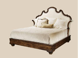 美式乡村实木雕花床 法式仿古做旧双人婚床欧式创意宜家厂家直销