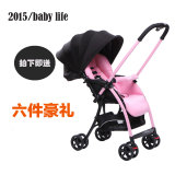出口婴儿推车轻便折叠伞车双向可坐躺超轻便携推车避震婴儿车
