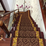 嘉华楼梯地毯客厅卧室欧式艺术满铺化纤地毯防滑垫踏步垫免胶自吸