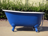 简派铸铁浴缸贵妃缸独立式普通小型浴缸1.3浴盆1.4米长搪瓷大浴缸
