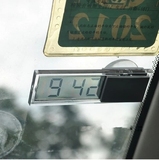 吸盘式超薄 迷你汽车时钟 车用电子表 车载数字时间表钟 钟表装饰