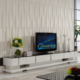 简约现代钢化玻璃电视柜 亮光钢琴烤漆可储物客厅茶几电视柜组合