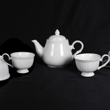 景德镇瑕疵白瓷壶单壶咖啡套装陶瓷咖啡茶壶家用套装特价优惠处理
