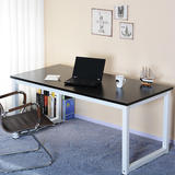 钢木台式电脑桌双人会议桌学生写字简约办公桌宜家简易书桌家用桌