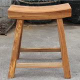 老榆木家用小板凳实木凳子木质中式家具矮凳原木仿古木头田园木凳