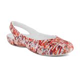 美国正品代购Crocs 夏季卡洛驰新款碎花女士单鞋舒适厚底套脚女鞋