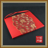 现代中式餐桌坐垫中国风古典实红木沙发座垫夏季餐椅垫子加厚定制