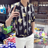 2016夏季男装衣服青年短袖T恤男大码纯棉韩版翻领半袖polo衫上衣