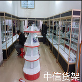 广州钛合金展柜架饰品货架玻璃柜台化妆品手机珠宝汽车用品展示柜