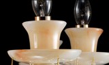锌合金欧式仿玉石水晶吊灯蜡烛吊灯玻璃玉石灯罩杯碟灯杯灯具配件