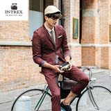 INTREX2016新款品牌西服套装男士休闲西装修身夏季英伦正装两件套
