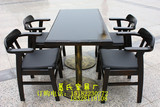 碳化实木户外餐桌椅组合 酒吧饭店咖啡休闲桌椅套件 厂家直销