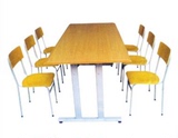 学校学生家庭会客会议长桌现代简易工作台洽谈电脑职员办公阅览桌