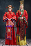古代古装红色新娘新郎中式结婚喜服婚礼服装汉服唐龙皇帝婚服男女