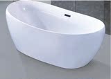 椭圆形无缝一体浴缸亚克力独立式1.5米 1.7米薄边欧式现代浴缸