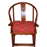 仿古椅子坐垫红木沙发垫中式坐垫古典实木餐椅圈椅垫海绵棕垫定做