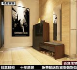 上海定做鞋柜 简约现代女士高筒靴鞋柜 创意门厅柜包邮隔断换鞋凳