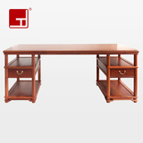 唐结红木家具书桌实木家用办公电脑桌现代简约写字台缅甸花梨画案
