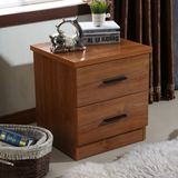 床头柜简约现代实木环保免漆储物柜 宜家田园卧室床头柜特价包邮