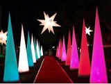 夜光充气灯柱拱门 KTV酒吧圣诞会场商业促销布景道具 LED灯光气模