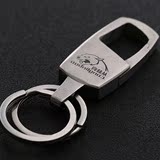 丛林豹 304不锈钢钥匙扣创意简约男女款腰挂汽车钥匙圈全国包邮