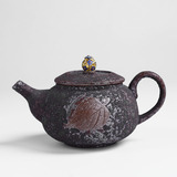 鸿煌铁锈釉茶壶茶器茶具仿古壶茶具隔热泡茶壶如意壶复古做旧包邮