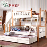 儿童家具子母床上下床公主床双层床母子床实木床拖床儿童床高低床