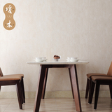 现代简约实木大理石长方形4人位餐桌椅组合北欧风格餐厅设计家具