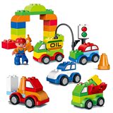 惠美百变汽车总动员 大颗粒积木 儿童拼装益智玩具早教兼容乐高