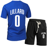 夏天青少年学生运动装开拓者0号利拉德保罗乔治篮球服球衣短袖t恤