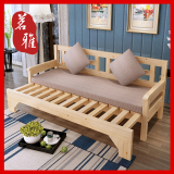 新款实木沙发床可折叠1.8米1.51.2小户型客厅两用折叠简约双人床