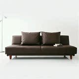 多功能折叠沙发床 简约日式真皮沙发懒人沙发 双人沙发客厅小户型