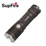 SupFire神火L5 26650强光手电筒进口L2 LED充电远射防水中间开关
