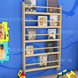 创意儿童壁挂墙上书架实木杂志架置物架儿童书架墙壁装饰搁板包邮